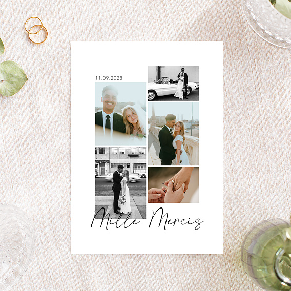 Remerciements mariage Fraîcheur