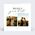 Carte remerciement mariage Grande Typo Merci avec graines Recto