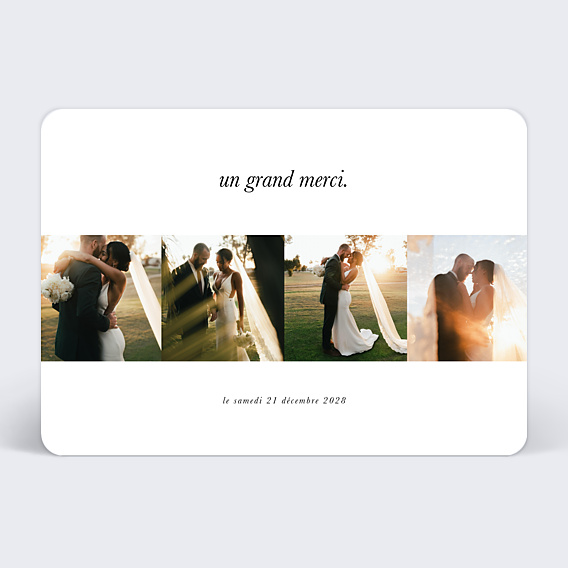 Remerciements mariage Moderne