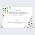 Carte remerciement mariage Cadre Eucalyptus Verso
