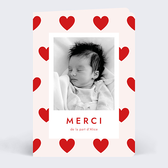 Remerciements Naissance Cœurs