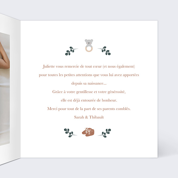 Remerciements Naissance Univers de Bébé
