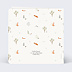 Carte remerciement naissance Couronne Renard Verso