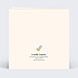 Carte remerciement naissance Mésange Couronne Verso
