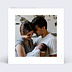 Carte remerciement naissance Sunset Verso