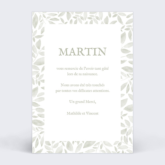 Remerciements Naissance Jolis brins