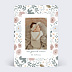 Carte remerciement naissance Magnolia Polaroïd