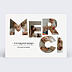 Carte remerciement naissance Merci en photos