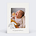 Carte remerciement naissance Petit Lapin Gris  Recto