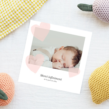 Remerciements Naissance Cur Rose