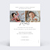 Carte remerciement naissance Certificat Graphique Verso