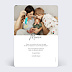 Carte remerciement naissance Grande Typo Verso