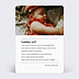 Carte remerciement naissance Petite Définition Verso