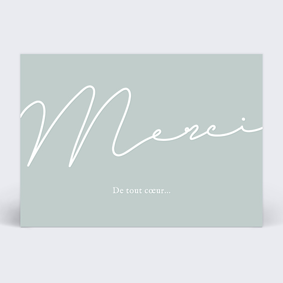 Remerciements Naissance Merci Typographie