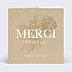 Remerciements Naissance Merci fleuri avec graines