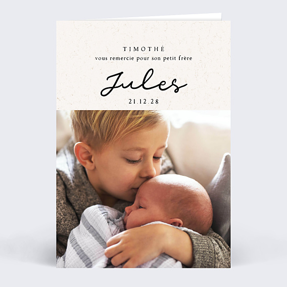 Remerciements Naissance Mon petit frère