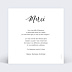 Remerciements Naissance Calligraphie