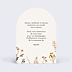 Carte remerciement naissance Bouquet Sauvage Verso
