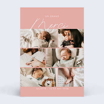 Remerciements Naissance Fille lgance