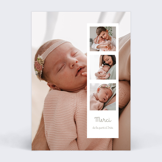 Remerciements Naissance Photomaton Portrait