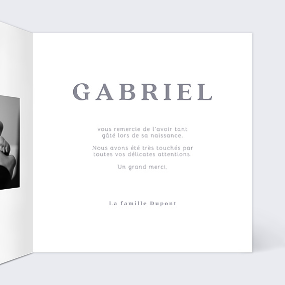Remerciements Naissance Pleine Page