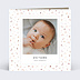 Carte remerciement naissance Découpe Polaroid Recto
