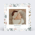 Carte remerciement naissance Magnolia Polaroïd avec Graines