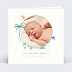 Carte remerciement naissance Petits oiseaux Recto