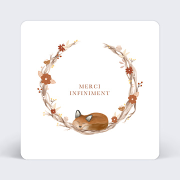 Remerciements Naissance Couronne Renardeau
