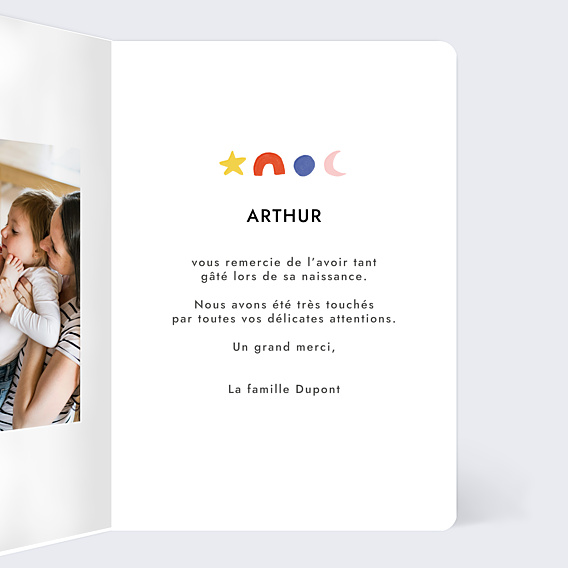 Remerciements Naissance Formes Colorées