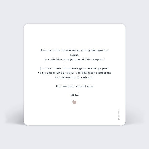 Remerciements Naissance Guimauve