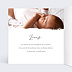 Carte remerciement naissance Effet Photo avec graines Intérieur Gauche