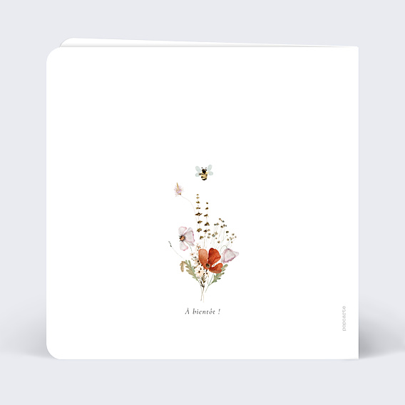 Remerciements Naissance Fleurs des Champs
