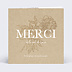 Carte remerciement naissance Merci fleuri avec graines