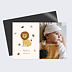 Carte remerciement naissance Petit Lion Photo