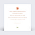 Carte remerciement naissance Couronne de Fleurs II Verso