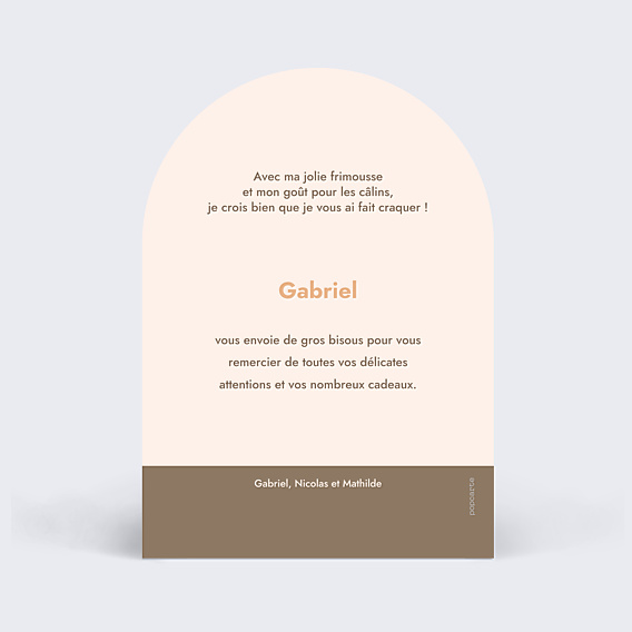 Remerciements Naissance Bébé en illustration vectorielle