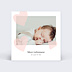 Remerciements Naissance Cœur Rose