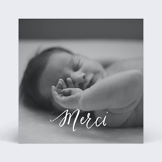 Remerciements Naissance Calligraphie