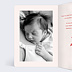 Carte remerciement naissance Cœurs Intérieur Gauche