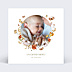 Remerciements Naissance Papillon et Fleurs