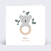 Carte remerciement naissance Hochet Koala