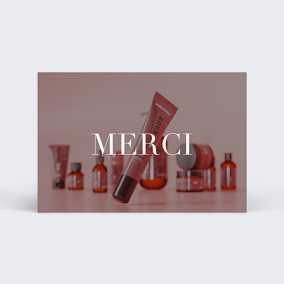 Remerciements Professionnels Cosmétique