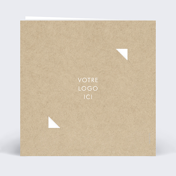 Carte remerciement professionnel Merci fleuri avec graines Verso