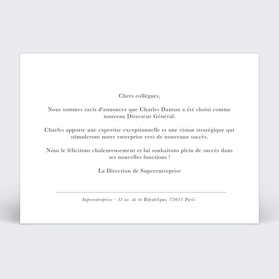 Remerciements Professionnels Simple