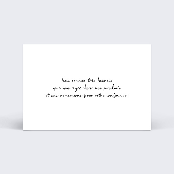 Remerciements Professionnels Moderne