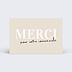 Carte remerciement professionnel Moderne Recto