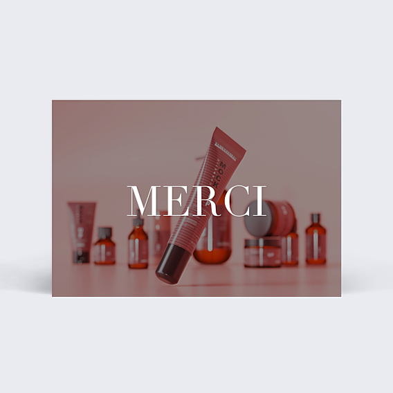 Remerciements Professionnels Cosmétique