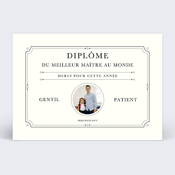 Remerciements Toutes Occasions Le diplôme