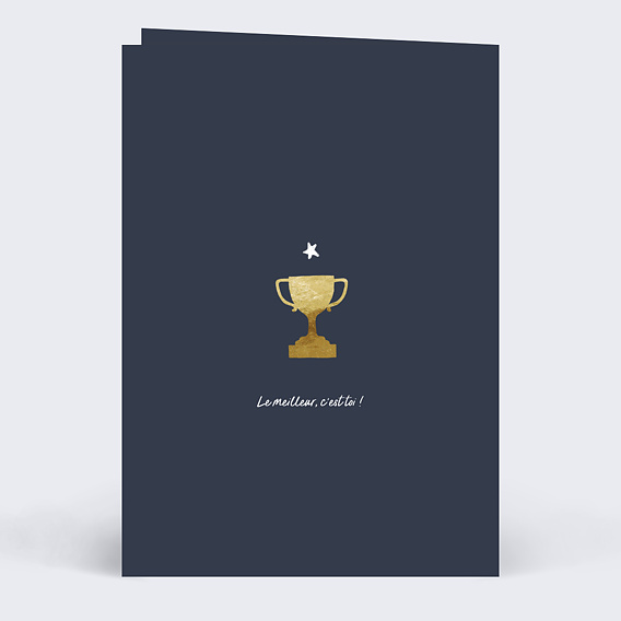 Carte de remerciement Le Meilleur Maître Verso